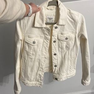 Abercrombie and Fitch White Denim Jacket